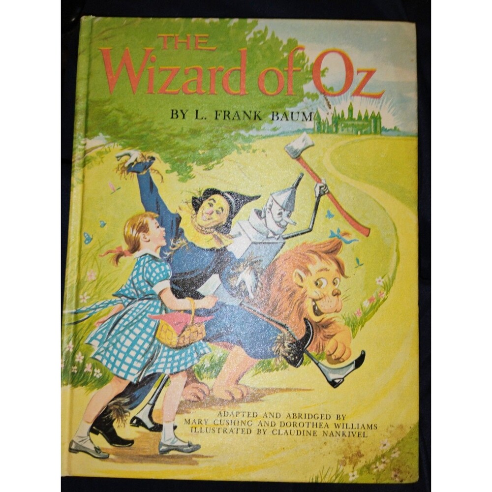 Vintage 1962 Hardcover The Wizard of Oz Book by L. Frank Baum illustrated